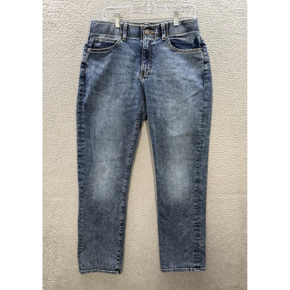 Lee Jeans Mens 32x32 Blue‎ Denim Extreme Motion Stretch Athletic Fit Workwear